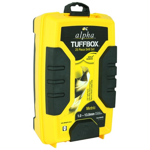 ALPHA METRIC ALPHA GOLD SERIES TUFFBOX DRILL SET - 25 PIECE